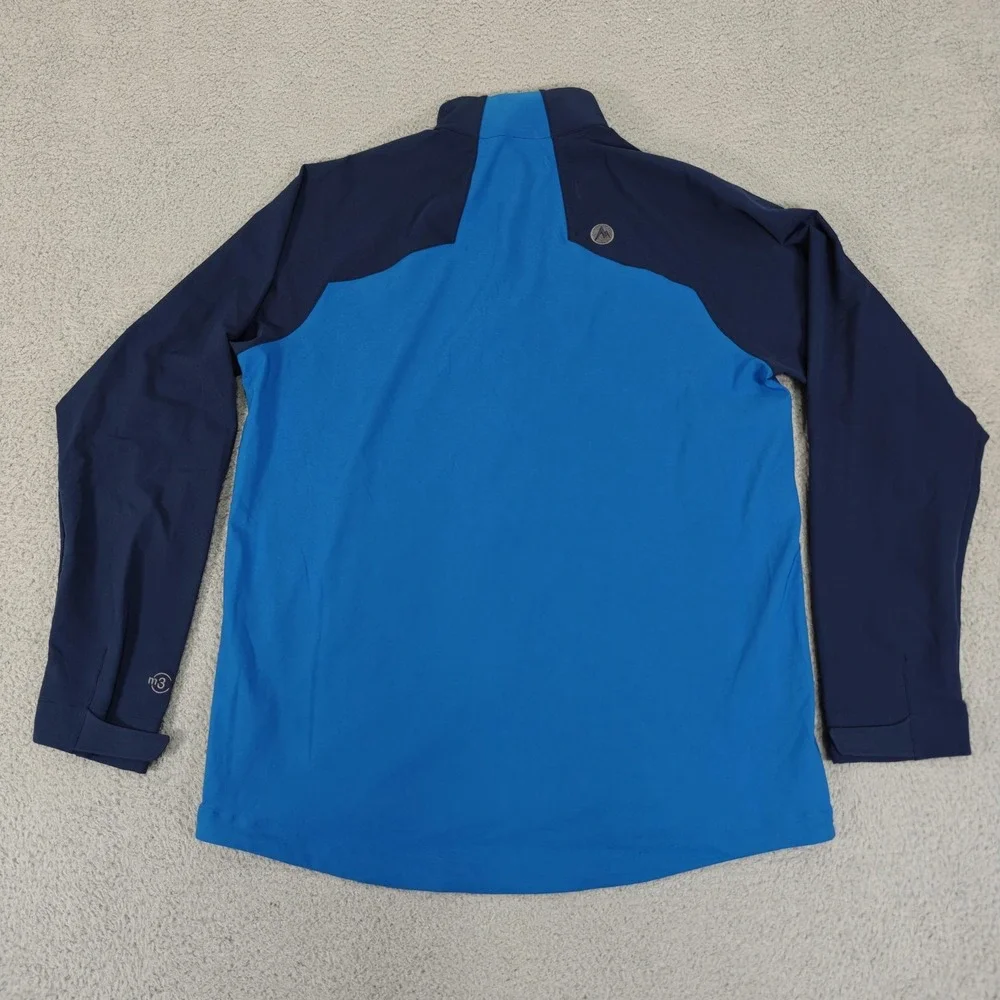 Marmot Jacket Mens XL Blue Navy Softshell M3 Lightweight Full Zip Outdoor Hiking